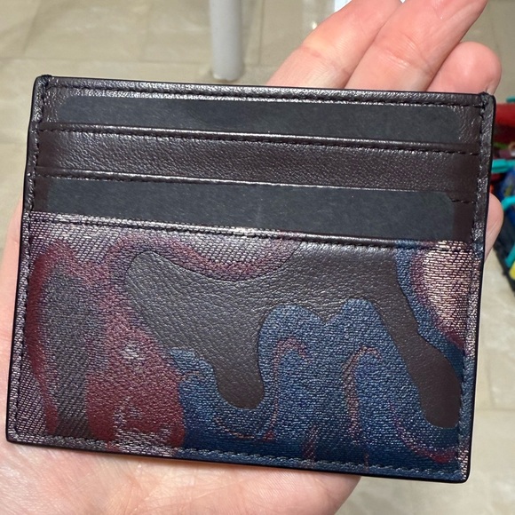 Dior Black and Blue Men's Card Holder - Picture 1 of 3